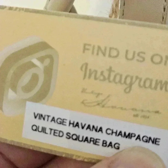 Vintage Havana Champaign Quilted Bag NWT - Picture 12 of 15